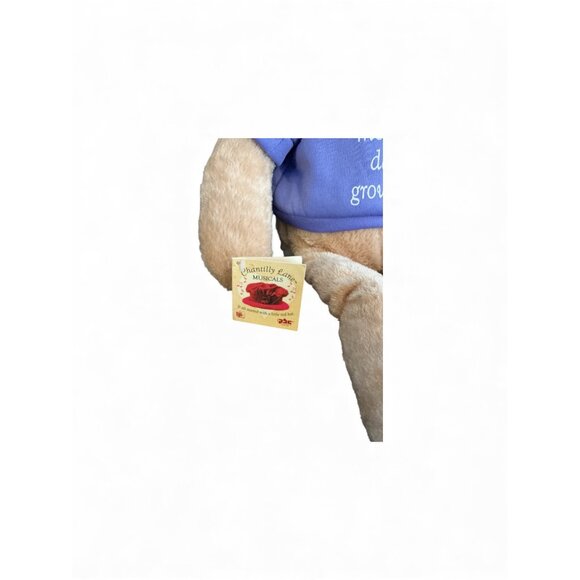 Chantilly Lane 22" Musical Bear Plush W/ Purple Hat & Shirt Sings "Thats What Fr - Picture 6 of 6